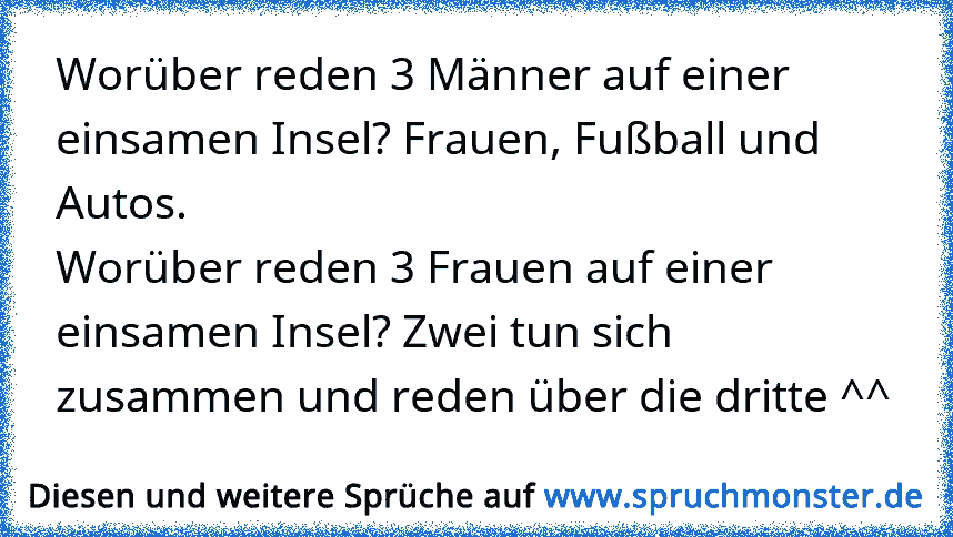 Worüber Reden 3 Männer Auf Einer Einsamen Insel Frauen